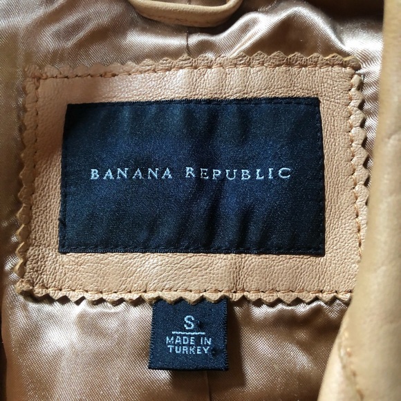 Vintage Leather Trench Coat from Banana Republic! - Picture 5 of 6